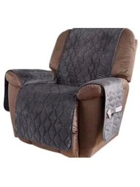 Home Reflections micromink recliner cover-GREY